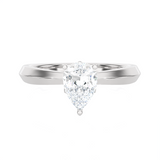 1 ctw Pear-Shaped Lab Grown Diamond Solitaire Engagement Ring