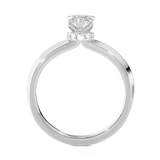 1 ctw Pear-Shaped Lab Grown Diamond Solitaire Engagement Ring