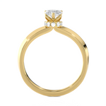 1 ctw Pear-Shaped Lab Grown Diamond Solitaire Engagement Ring