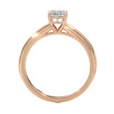1 ctw Emerald-Cut Lab Grown Diamond Solitaire Engagement Ring