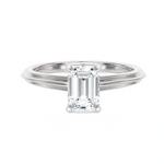 1 ctw Emerald-Cut Lab Grown Diamond Solitaire Engagement Ring