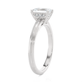 1 ctw Emerald-Cut Lab Grown Diamond Solitaire Engagement Ring