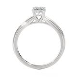 1 ctw Emerald-Cut Lab Grown Diamond Solitaire Engagement Ring