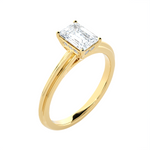 1 ctw Emerald-Cut Lab Grown Diamond Solitaire Engagement Ring