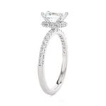 1 5/8 ctw Emerald-Cut Lab Grown Diamond Side Stone Engagement Ring