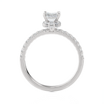 1 5/8 ctw Emerald-Cut Lab Grown Diamond Side Stone Engagement Ring