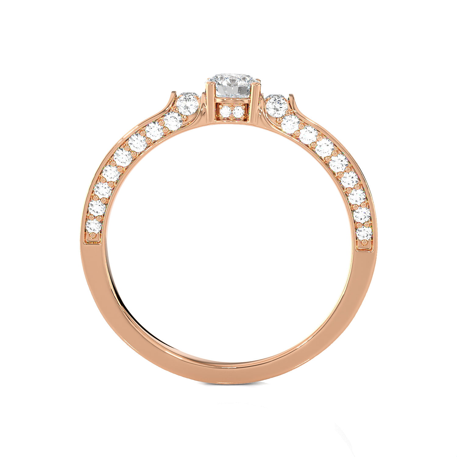 5/8 ctw Round Lab Grown Diamond Ring