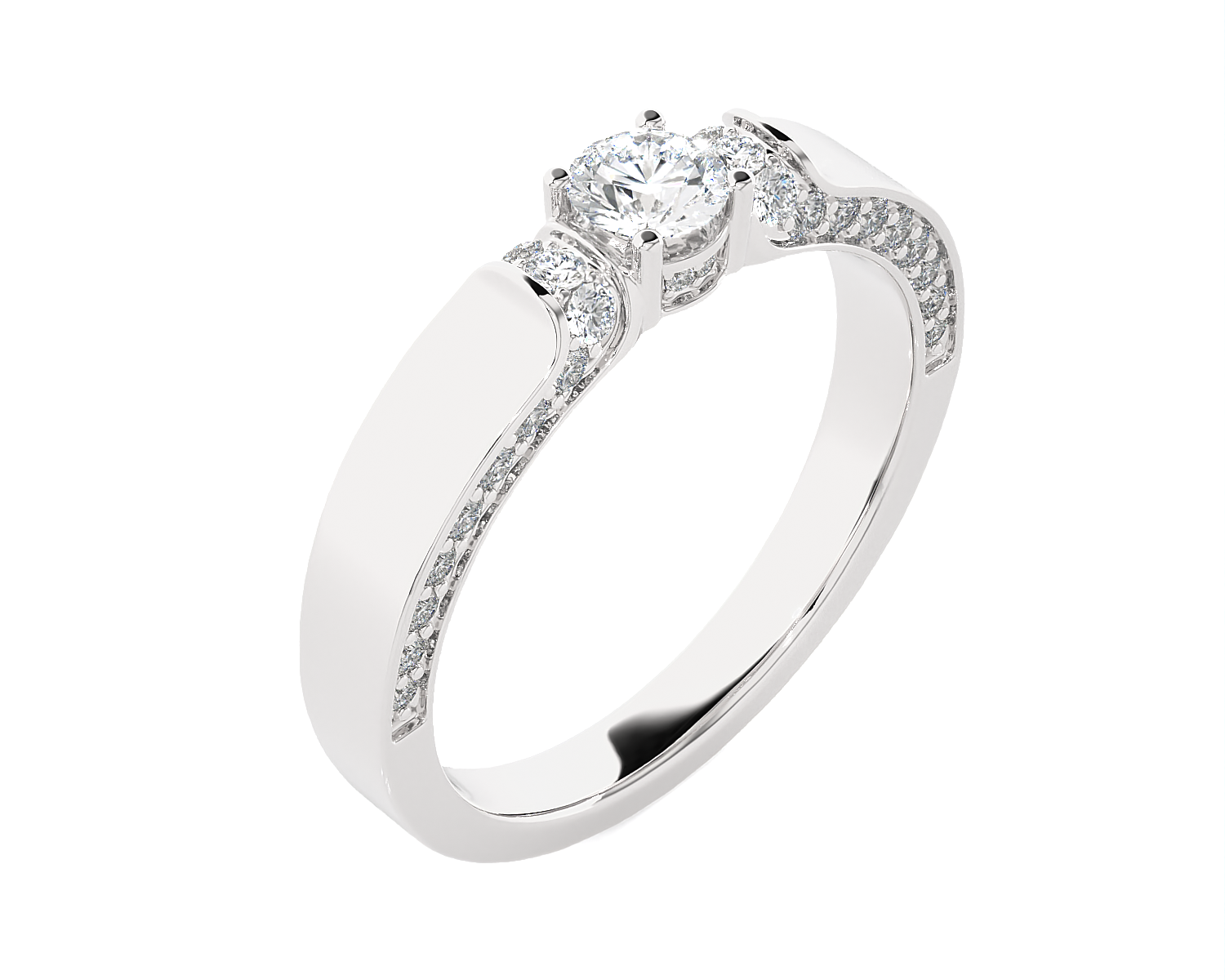 5/8 ctw Round Lab Grown Diamond Ring