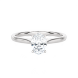 3/4 ctw Oval Lab Grown Diamond Solitaire Engagement Ring