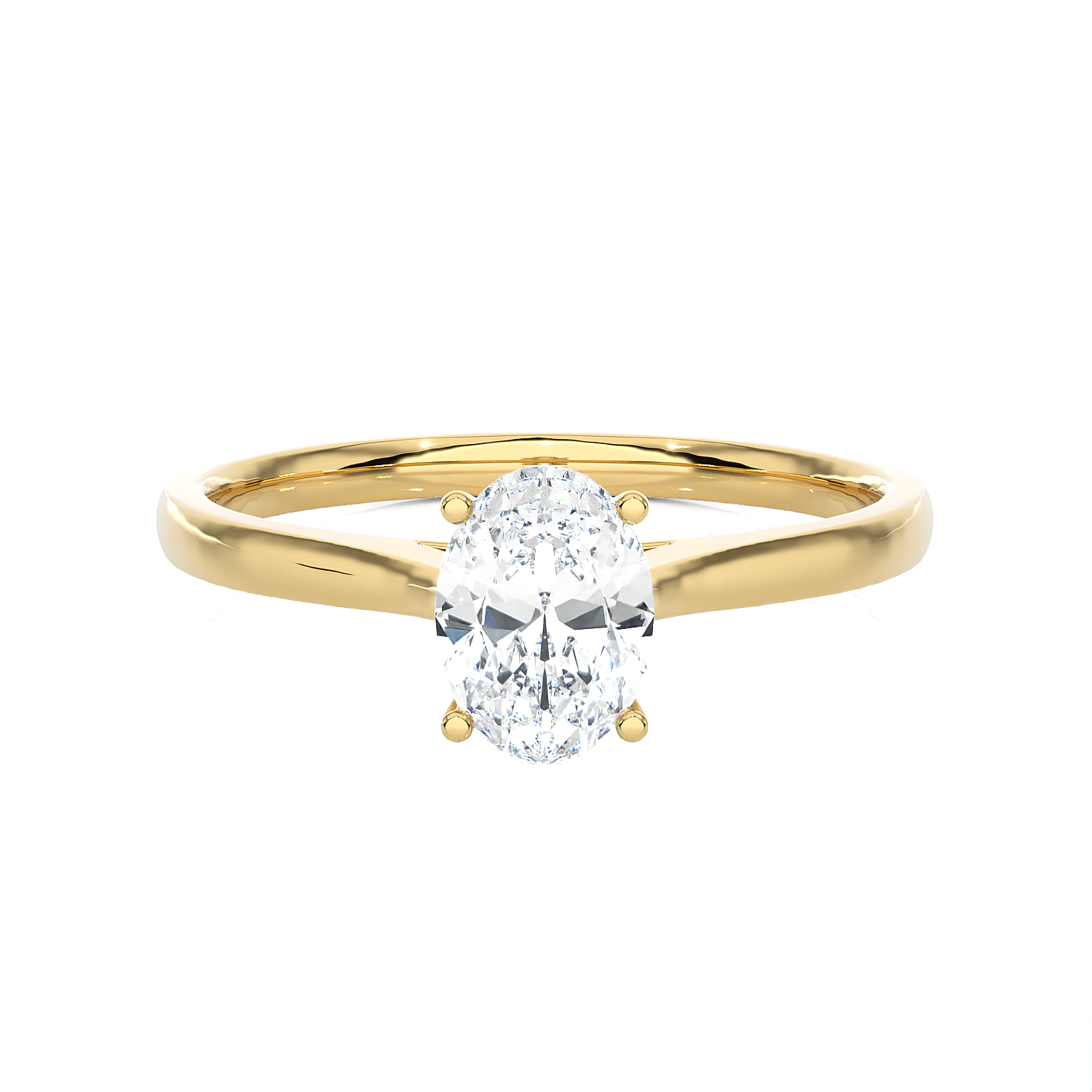 3/4 ctw Oval Lab Grown Diamond Solitaire Engagement Ring