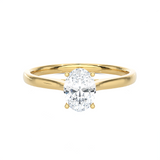 3/4 ctw Oval Lab Grown Diamond Solitaire Engagement Ring