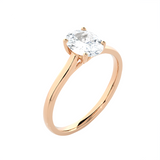 1 ctw Oval Lab Grown Diamond Solitaire Engagement Ring