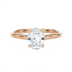 1 ctw Oval Lab Grown Diamond Solitaire Engagement Ring