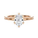 1 ctw Round Lab Grown Diamond Solitaire Engagement Ring