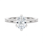 1 ctw Round Lab Grown Diamond Solitaire Engagement Ring