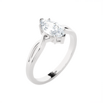 1 ctw Marquise Lab Grown Diamond Solitaire Engagement Ring