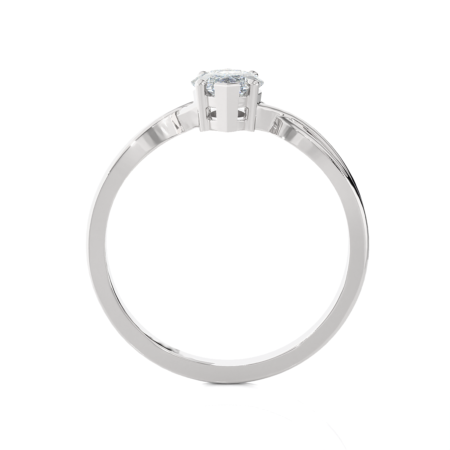 1 ctw Marquise Lab Grown Diamond Solitaire Engagement Ring