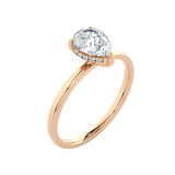 1 ctw Pear-Shaped Lab Grown Diamond Solitaire Engagement Ring