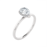 1 ctw Pear-Shaped Lab Grown Diamond Solitaire Engagement Ring