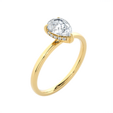 1 ctw Pear-Shaped Lab Grown Diamond Solitaire Engagement Ring