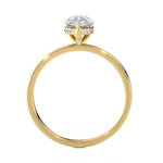 1 ctw Pear-Shaped Lab Grown Diamond Solitaire Engagement Ring