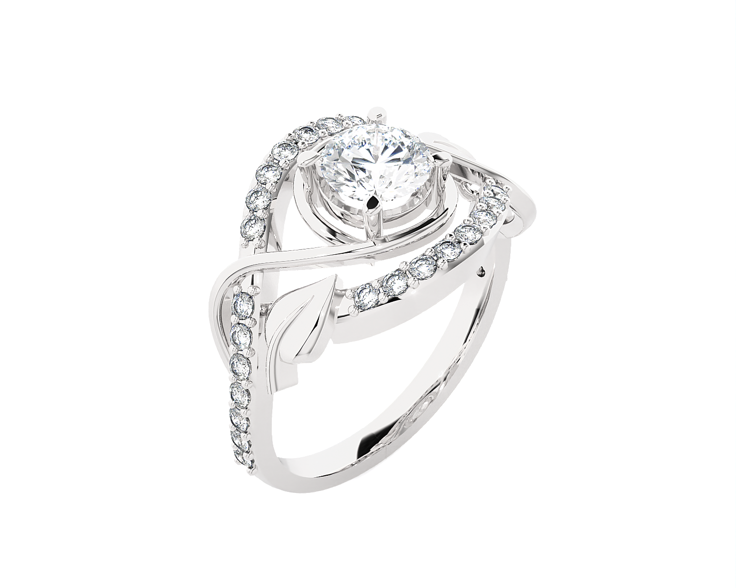 1 1/4 ctw Round Lab Grown Diamond Ring