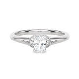 1/2 ctw Oval Lab Grown Diamond Solitaire Engagement Ring