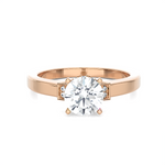 1 ctw Round Lab Grown Diamond Halo Engagement Ring