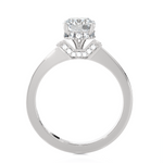 1 ctw Round Lab Grown Diamond Halo Engagement Ring