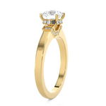 1 ctw Round Lab Grown Diamond Halo Engagement Ring