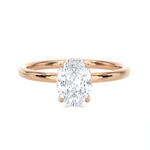 Oval Lab Grown Diamond Solitaire Engagement Ring