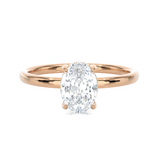 Oval Lab Grown Diamond Solitaire Engagement Ring