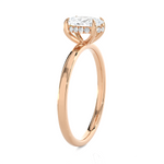 Oval Lab Grown Diamond Solitaire Engagement Ring