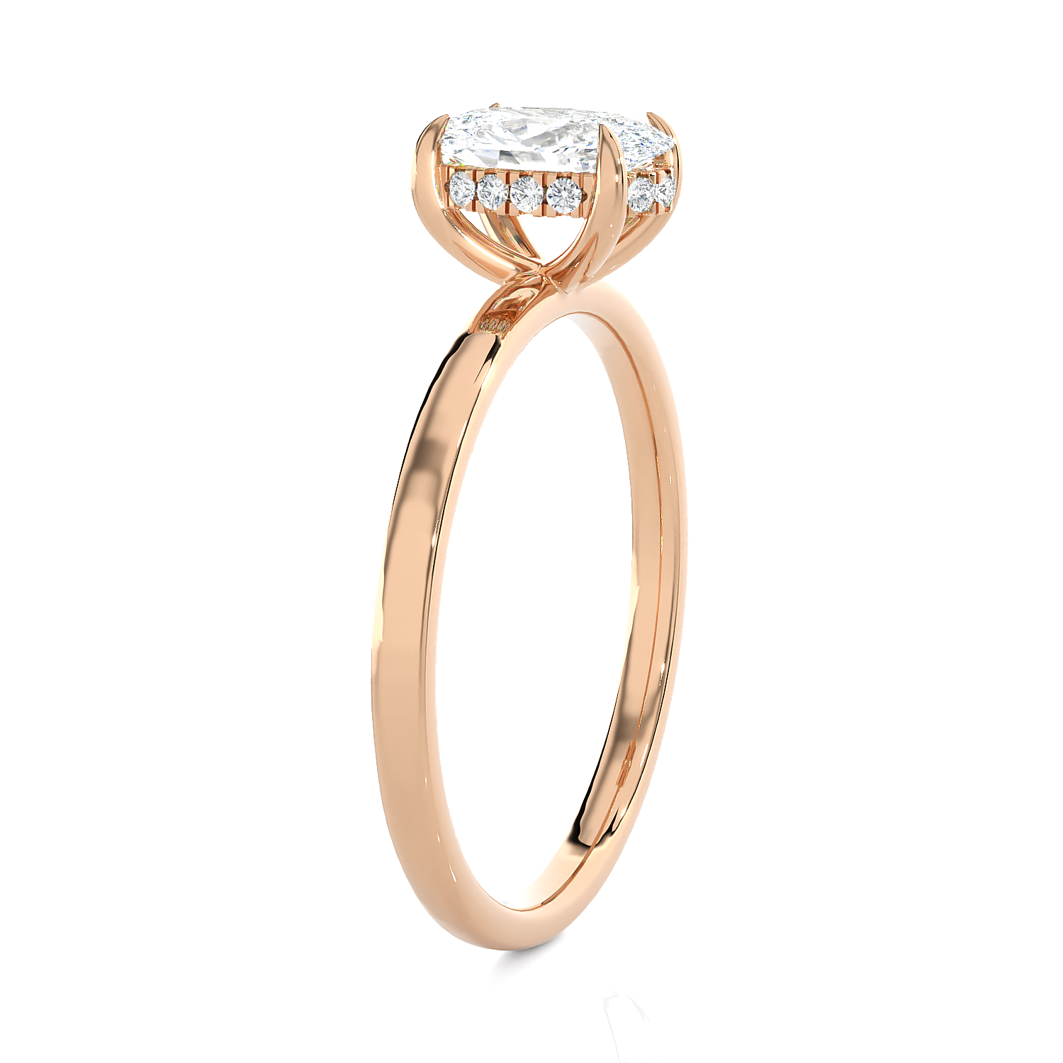 Oval Lab Grown Diamond Solitaire Engagement Ring