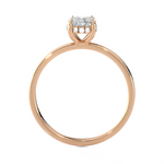 Oval Lab Grown Diamond Solitaire Engagement Ring