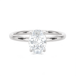 Oval Lab Grown Diamond Solitaire Engagement Ring