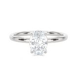 Oval Lab Grown Diamond Solitaire Engagement Ring