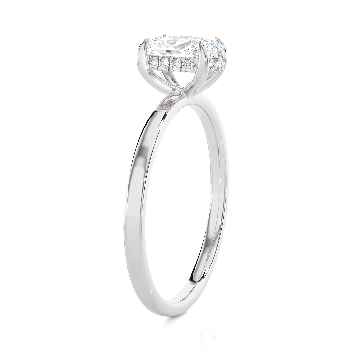 Oval Lab Grown Diamond Solitaire Engagement Ring