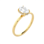 Oval Lab Grown Diamond Solitaire Engagement Ring