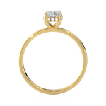 Oval Lab Grown Diamond Solitaire Engagement Ring
