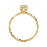Oval Lab Grown Diamond Solitaire Engagement Ring