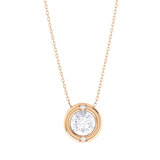 Round Lab Grown Diamond Solitaire Pendant