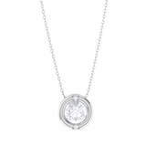 Round Lab Grown Diamond Solitaire Pendant