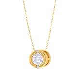 Round Lab Grown Diamond Solitaire Pendant