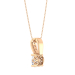 Oval Lab Grown Diamond Solitaire Pendant