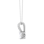 Oval Lab Grown Diamond Solitaire Pendant