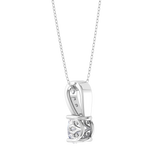 Oval Lab Grown Diamond Solitaire Pendant