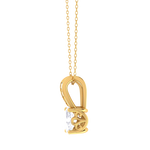 Oval Lab Grown Diamond Solitaire Pendant