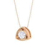 Round Lab Grown Diamond Solitaire Pendant