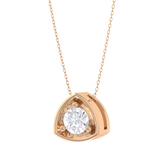Round Lab Grown Diamond Solitaire Pendant